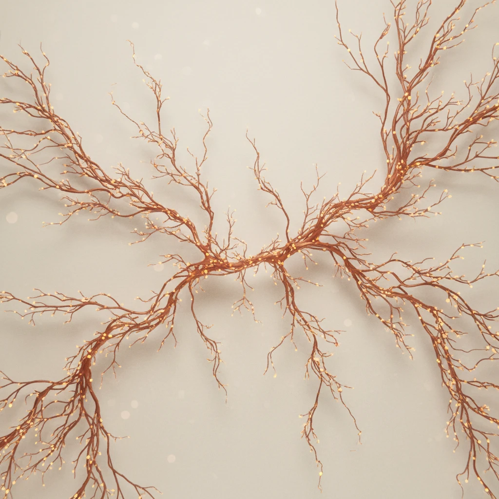 Neural network structure resembling organic root systems